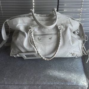 Balenciaga large tote /travel bag. Color is Taupe